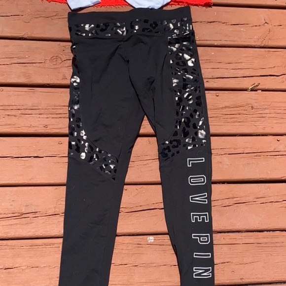 HTF RARE PINK VS Ultimate Yoga Pant/Hoodie Set NEW & Maroon Cheetah Pullover